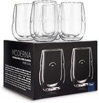 Ozeri Moderna Artisan Series Double Wall Insulated 10 oz Wine Glasses - Image 3
