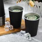 Mimorou 20 Pack 12 oz Stainless Steel Cups Metal Cup, Black - Image 4