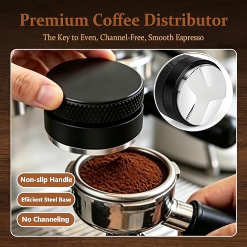 9PCS 54mm Espresso Accessories Kit with Wood Tamping Station - Image 5