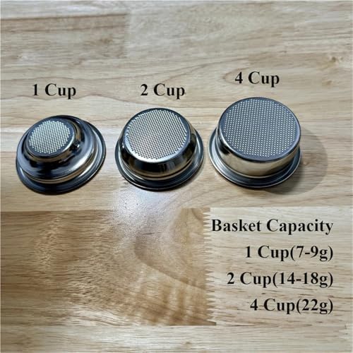 8g/18g/22g Basket 58mm Bottomless Portafilter Solid Wood Handle，Compatible For Breville，BES900/BES920/BES980 Barista Accessory(A sandalwood,With 124 cup basket) - Image 3