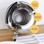 Whistling Kettle Kitchen Gas Kettle 4L/5L Whistling Tea Kettle Stovetop Stainless Steel Whistling Teapot with -hot Rubber Handle Stovetops - Image 3
