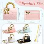 Sliner Set of 4 Handbag Coffee Mug with Saucer Purse Tea Cup Set,Modern - Image 2