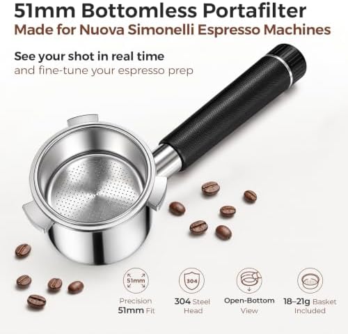 51mm Bottomless Portafilter - Compatible DeLonghi Espresso La Specialista - Image 2