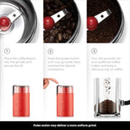 Bodum Bistro Electric Blade Coffee Grinder, Red 2.1 oz (Pack of 2) - Image 3