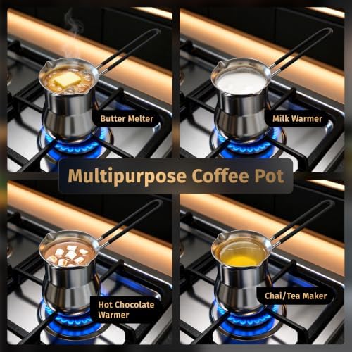 Matiks Turkish Coffee Maker, 15 Oz Induction Cezve - Turkish Coffee Pot - Image 4