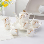 Water Pitcher Ceramic Water Set Household Cold Kettle Teacup Water Cup with Stand Water Set Gift Water Jug - Image 3