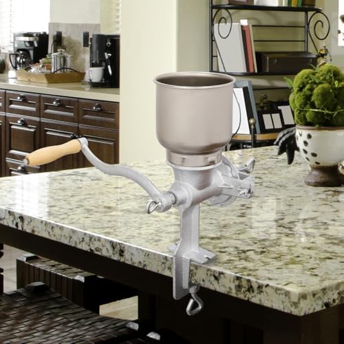 Manual Grain Grinder with Table Clamp Silver - Image 7