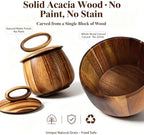 KitchNet Acacia Wood Coffee Canister with Wooden Scoop, Natural Wood Storage Container with Silicone Seal Lid, Elegant Countertop Jar for Coffee Lovers and Kitchen Decor - Image 2