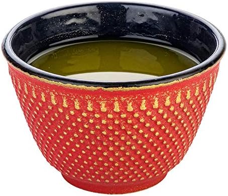 Restaurantware 4 oz Red Cast Iron Tea Cup, 2 Pack by Restaurantware