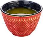 Restaurantware 4 oz Red Cast Iron Tea Cup, 2 Pack by Restaurantware