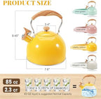 GGC Whistling Tea Kettle for Stove Top, 85OZ/2.6QT Stainless Steel Tea Pot - Image 5