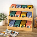 3-Tier Bamboo Tea Bag Organizer, Self-Assembly - Image 5
