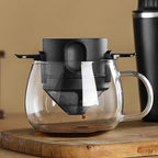 304 Stainless Steel Portable Reusable Coffee Dripper Holder - Image 3