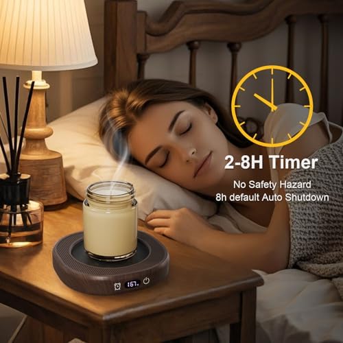 Coffee Mug Warmer Set for Desk, Smart Heated Electric Tea Cup Warmer Plate - Image 3