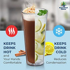 Insulated Drinking Glasses 22oz 4-pack - Great for Iced Coffee & Hot Drinks - Image 5