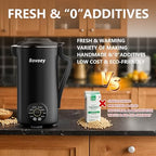 Nut Milk Maker Machine, Automatic Nut Milk Maker for Almond Homemade Milk,Oat,Plant-Based Milk and Countertop Blenders Almond Milk Maker Blenders,40oz Soy Milk Maker Delay Start/Self Clean/Keep Warm - Image 5