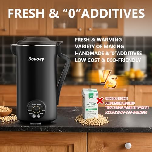 Nut Milk Maker Machine, Automatic Nut Milk Maker for Almond Homemade Milk,Oat,Plant-Based Milk and Countertop Blenders Almond Milk Maker Blenders,40oz Soy Milk Maker Delay Start/Self Clean/Keep Warm - Image 5