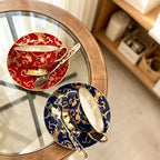 bone china tea set tea cups british tea set for adults porcelain tea cups coffee cups set of 2 exquisite packaging - Image 6