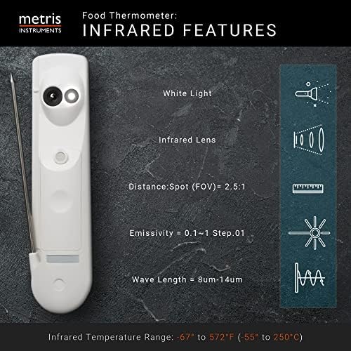 Metris Model TCT303F NSF Certified #C0626846. Complies with FDA 2022 Food Code Verification Accuracy of 2 Degrees F for HACCP Food Services - Image 3