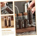 Coffee Bean Storage Tubes with Wood Stand, 6 Pack Glass Vials for Display - Image 7