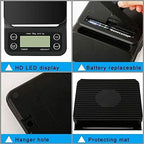 Digital Coffee Scale with Timer, 3000g x 0.1g Precision LCD Display Electronic Small Portable Home Kitchen Cooking Multifunction Food Weighing - Image 4