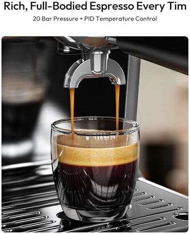 EKOJUCE Espresso Maker with Grinder and Milk Frother - Image 3