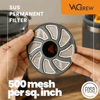 FOSA VacBrew Vacuum Cold Brew Coffee Maker with Insulated Stainless Steel Travel Mug | 12 Min Rapid Hot & Cold Brew Tech | 3-Timer Program, 17oz Tritan Brewing Unit | Portable Coffee & Tea Maker - Image 3