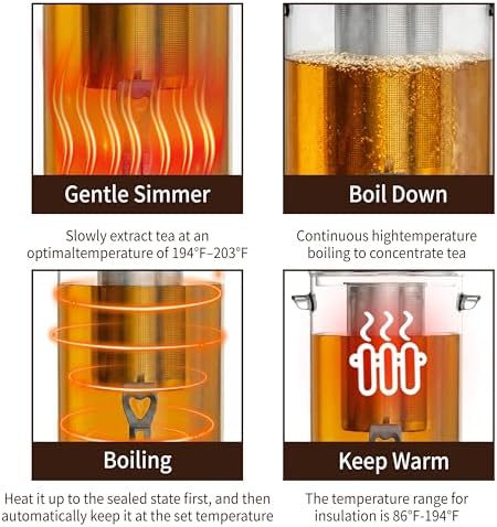 9.5L 60-Cup Tea Maker Machine, Tea Dispenser Pot, Hot Water Dispenser - Image 5