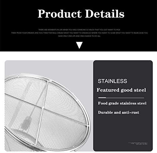 Large Capacity Stainless Steel Fine Mesh Strainer Gravy Soup Taste Spice Box Basket Brine Hot Pot Slag Separation Colander Strainers Basket Tea Infuser (Color : 30x30cm) - Image 4