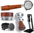 Breville Barista Express Accessories Kit 54mm Bottomless Portafilter, Stainless Steel Coffee Distributor, Tamper, Dosing Funnel, WDT Tool and Puck Screen by KNODOS