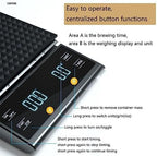 JSEIAJB Digital Kitchen Coffee Scale Timer High Precision Pour Over Drip Espresso LCD Display - Image 4