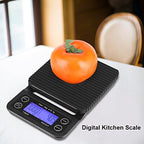 Fdit Digital Kitchen Food Scale with Timer, 3KG/0.1g, LCD Display, Bluish Violet Backlight, Anti-Slip Silicone Pad, Tare Function - Image 7