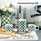 Miamolo Coffee Mugs with Stand and Spoons, Stacking Space-saving - Image 5