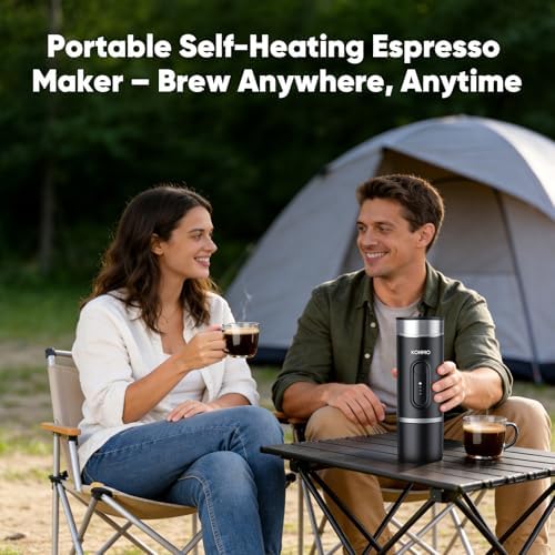 Portable Espresso Machine for Travel, Self-Heating Coffee Maker - Image 2