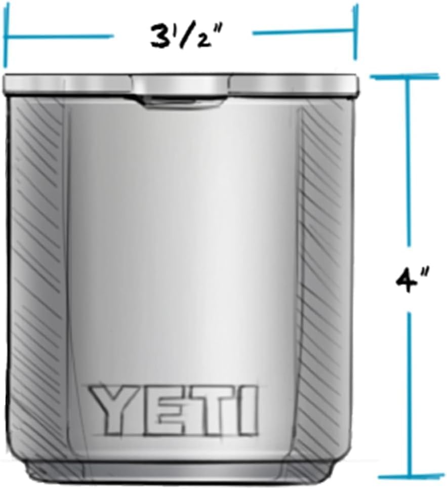 YETI Rambler 10 oz Stackable Lowball 2.0, Vacuum Insulated, Stainless Steel with MagSlider Lid, Papaya - Image 2