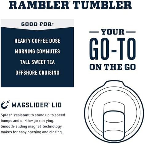 YETI Rambler Stackable Pint, Vacuum Insulated, Stainless Steel with MagSlider Lid - Image 2