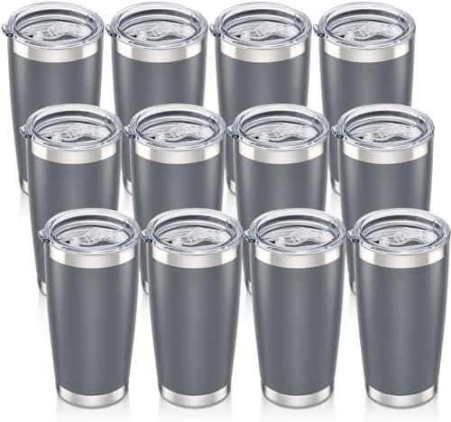 20 oz Tumbler with Lid Stainless Steel Insulated Tumblers Bulk Cups Mug by Orebigo