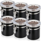 6 Pcs 27 Oz/ 800ml Stainless Steel Canisters for Kitchen by Acellegic