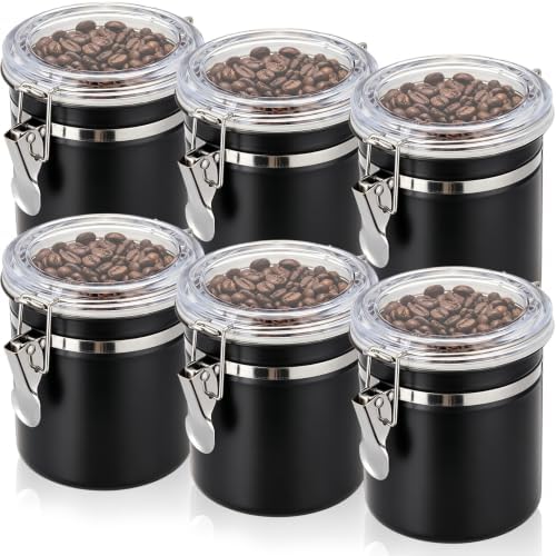 6 Pcs 27 Oz/ 800ml Stainless Steel Canisters for Kitchen by Acellegic