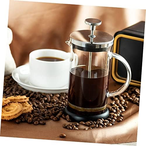 SOLUSTRE Manual Milk Glass Press Pot Coffee Maker for Coffee and Milk - Image 7