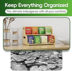Bamboo Tea Organizer – Stackable Collection (2Tier) - Image 5