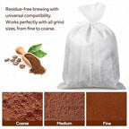 60PCS Commercial Cold Brew Coffee Bags with Drawstring, 20" X 20" Disposable Coffee Filters for 5 Gallon Buckets and Commercial Model Cold Brew Coffee Makers - Image 6