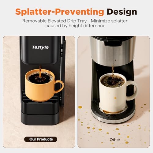 Tastyle Hot & Iced Coffee Maker with Magnetic K-Pod Holder, Fits 7.3'' Mug - Image 4