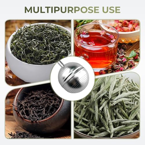 Long Handle Stainless Steel Tea Strainer, 2026 New Mesh Tea Infuser, Reusable Tea Ball for Loose Leaf Tea, Easy Clean Tea Accessories for Home, Fine Mesh Tea Strainer for Tea Lovers(2 Pcs) - Image 4