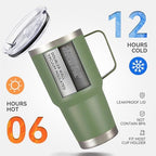 30 oz Stainless Steel Tumblers Bulk with Handle and Lid, 4 Pack - Image 7