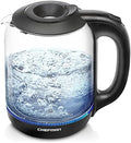 Chefman 1.7 Liter Electric Kettle With Easy Fill Lid, Cordless With Removable Lid And 360 Swivel Base, LED Indicator Lights by Chefman