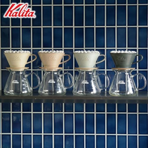 Carita Kalita Coffee Dripper Mino Ware High Heat Retention Pottery for 1 to 2 People, DACHI & KalitaMI 155, Sand Gray #01105, Wave Series, Made in Japan, Drip Equipment, For 1 Person - Image 7