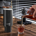 Yajuyi Manual Coffee Maker with Glass Carafe | Compact Vertical Design, Maker with Glass Chamber, Slow Extraction, for Home - Image 3