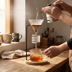 High-Borosilicate Glass Pour Over Coffee Maker,Spiral Design Glass Coffee Dripper Smooth Speed Control Manual Coffee Maker for Home and Travel Use (1) - Image 6