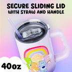 Silver Buffalo Care Bears Rainbow, Stainless Steel Tumbler, 40oz - Image 3